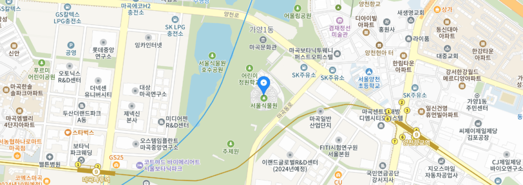 서울식물원 주차장, 운영시간, 야간개장, 입장료, 맛집, 푸드코트, 카페 